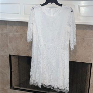 Floral lace mini dress size L